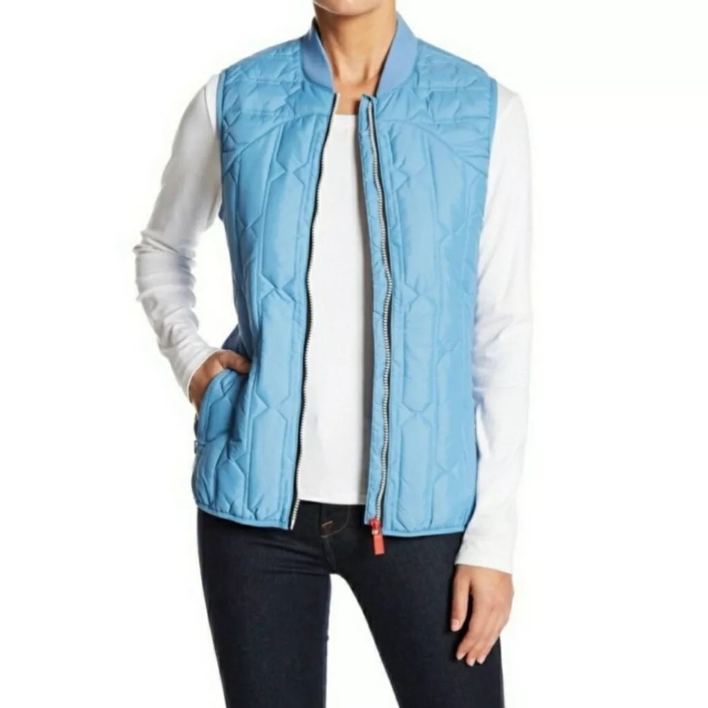 Nwt Hunter's Women Midlayer Gilet - Pale Blue - Size Medium